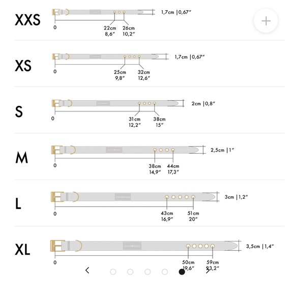 William Walker Dog collar in Rose, size XXS - Picture 3 of 3